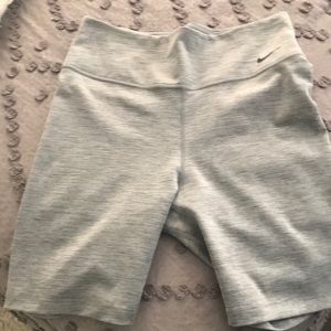 Nike biker shorts heather grey
